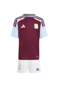 Aston Villa Babytruitje Thuis tenue Kind 2024-25 Korte Mouw (+ Korte broeken)